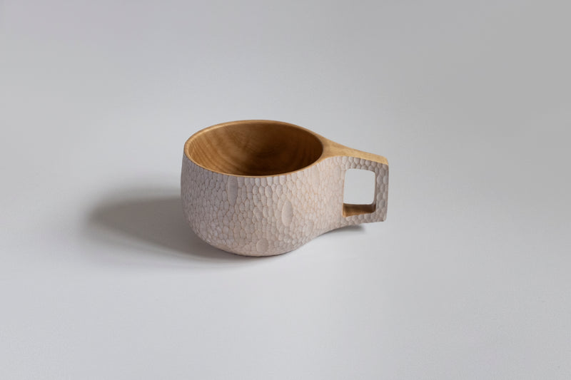 Wooden Cup Tochi Snow 24