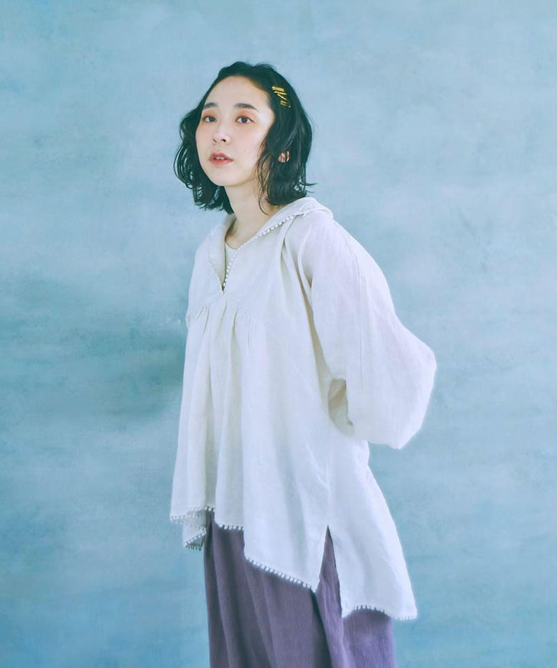 Royal Linen Lace Pullover